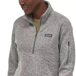 Patagonia Better Sweater Quarter Zip size S Birch White